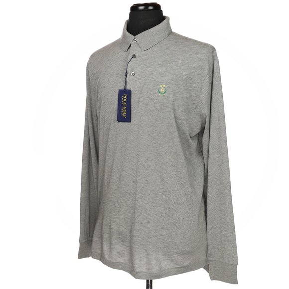 New Polo Golf Wool Silk Cashmere Long Sleeve Polo - Picture 4 of 8